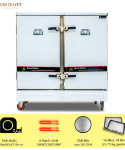 Tủ nấu cơm 24 khay chạy điện (77kg)