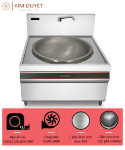 Bếp đơn điện từ xào trực tiếp phi 900