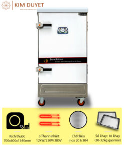 Tủ nấu cơm 10 khay chạy điện (32kg)